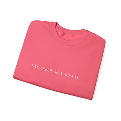 Eat.Sleep.Spay.Repeat -Embroidery Sweatshirt