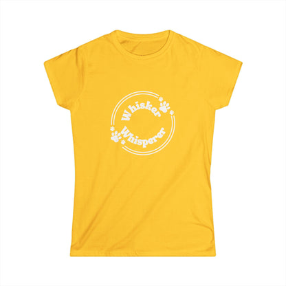 Whisker Whisperer Women's Softstyle Tee - Perfect Gift for Cat Lovers