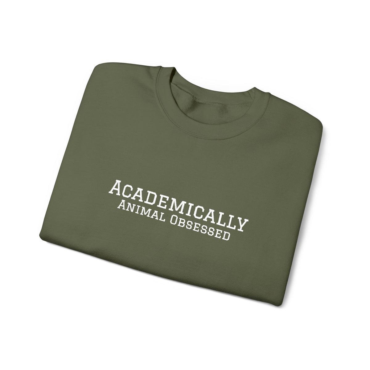 Academically Animal Obsessed- Embroidery Sweatshirt