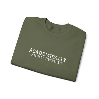 Academically Animal Obsessed- Embroidery Sweatshirt