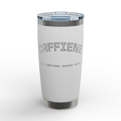 Caffeine 20oz Engraved Tumbler — Travel Mug for Coffee Lovers