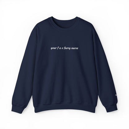 Your Fav Furry Nurse - Embroidery Crewneck Sweatshirt