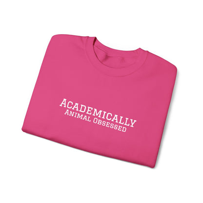 Academically Animal Obsessed- Embroidery Sweatshirt