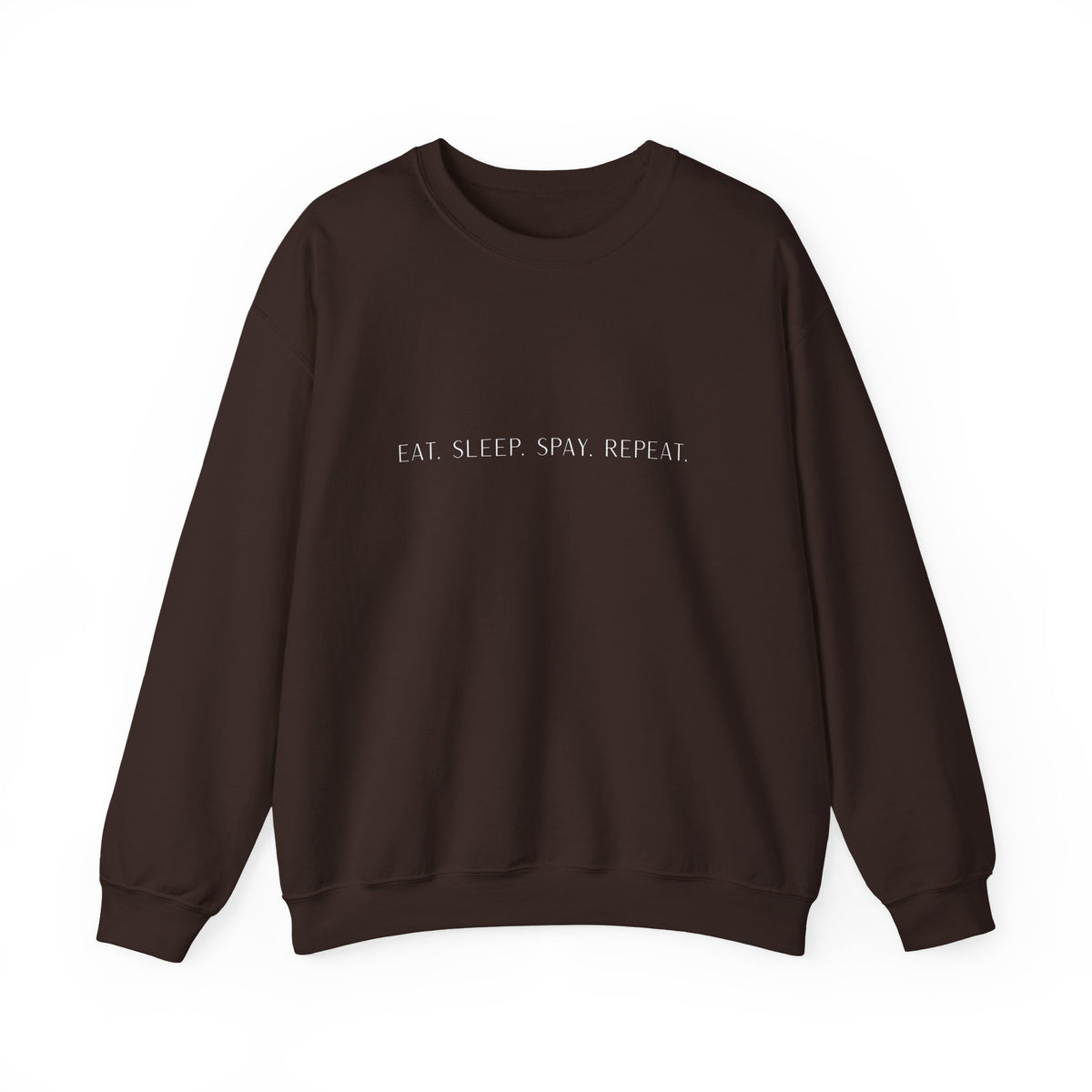Eat.Sleep.Spay.Repeat -Embroidery Sweatshirt