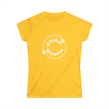 Whisker Whisperer Women's Softstyle Tee - Perfect Gift for Cat Lovers