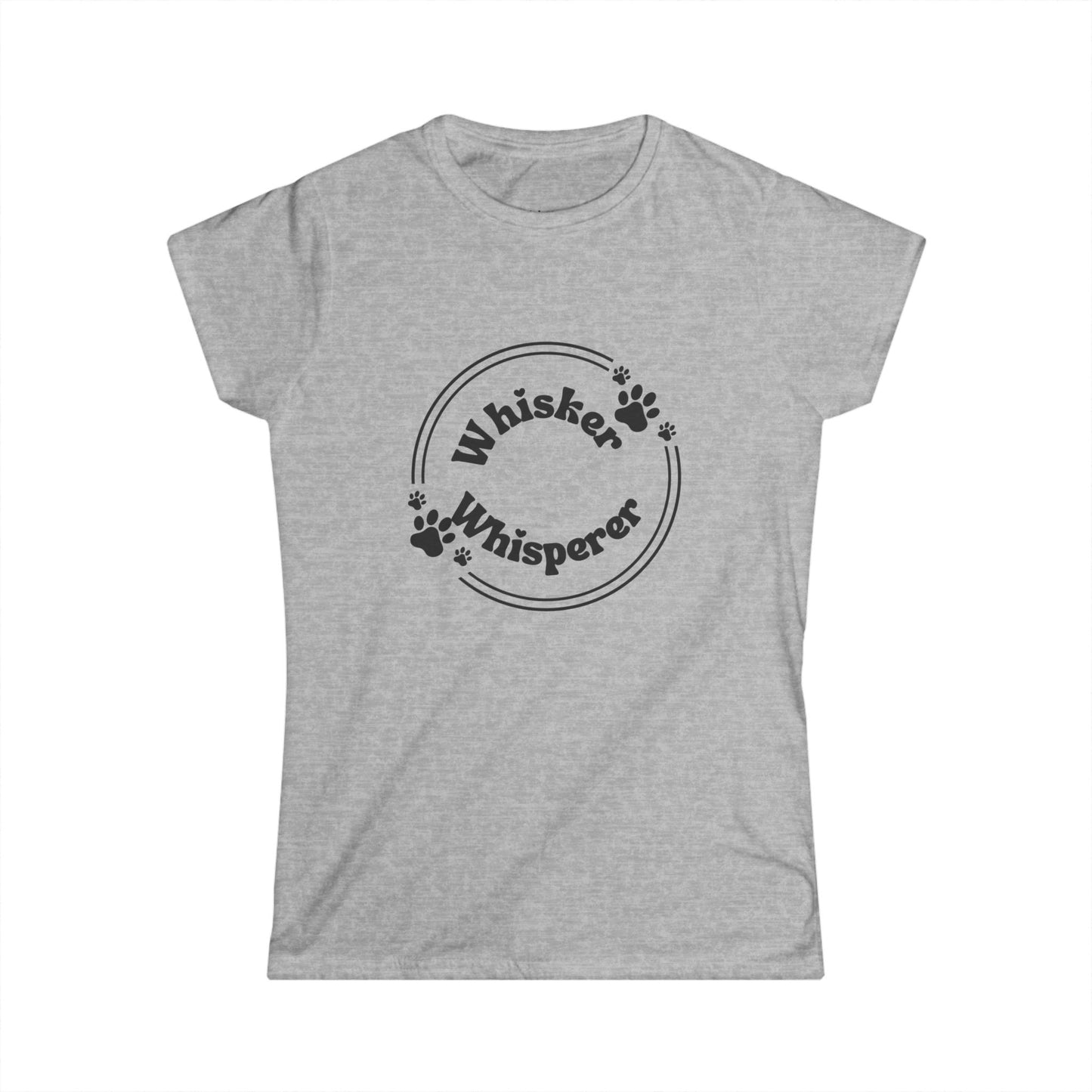Whisker Whisperer Women's Softstyle Tee - Cute Pet Lover Shirt