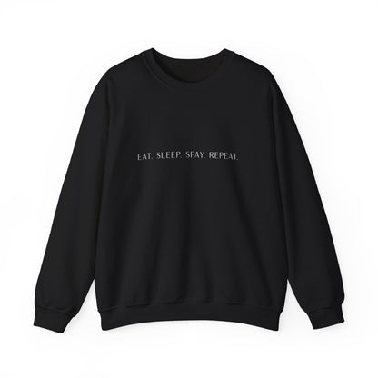 Eat.Sleep.Spay.Repeat -Embroidery Sweatshirt