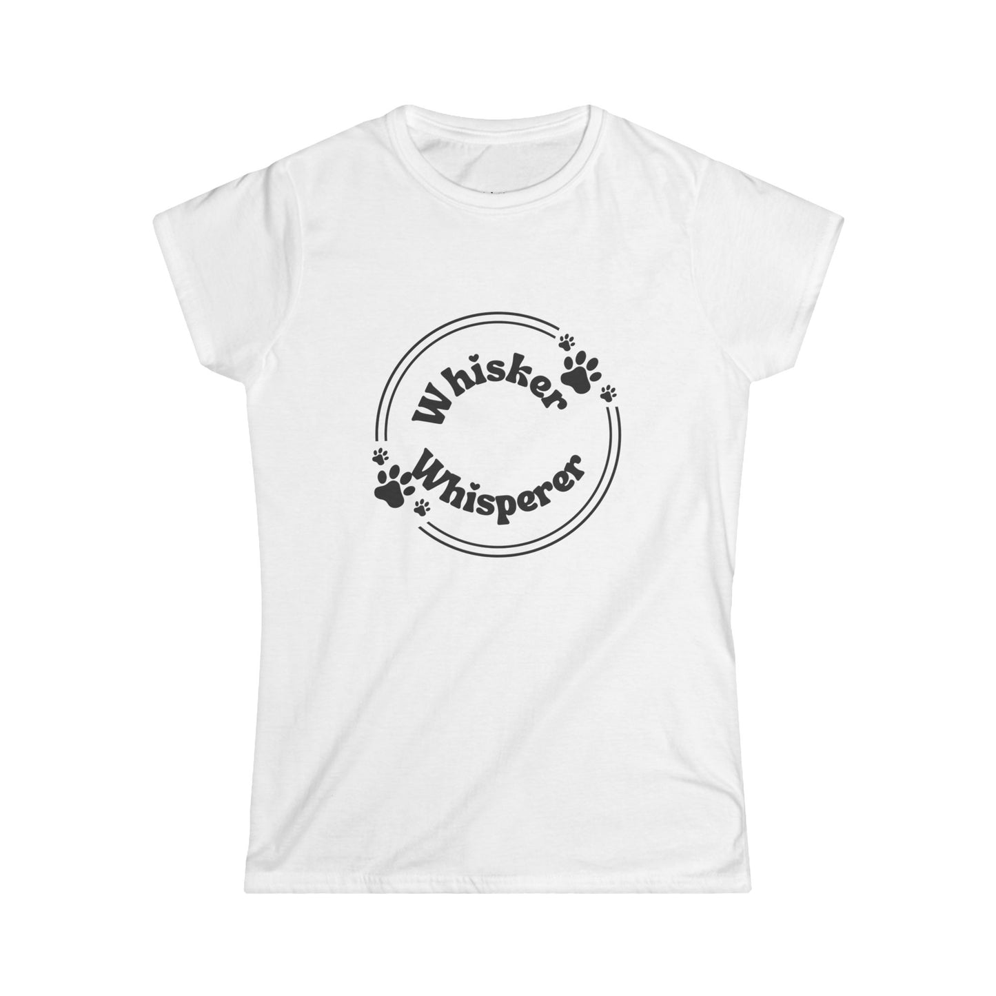Whisker Whisperer Women's Softstyle Tee - Cute Pet Lover Shirt