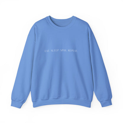 Eat.Sleep.Spay.Repeat -Embroidery Sweatshirt