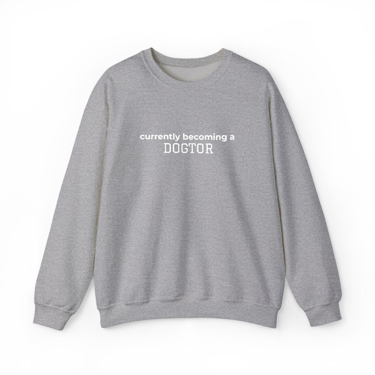 Currently Becoming a DOGTOR -Embroidery Sweatshirt
