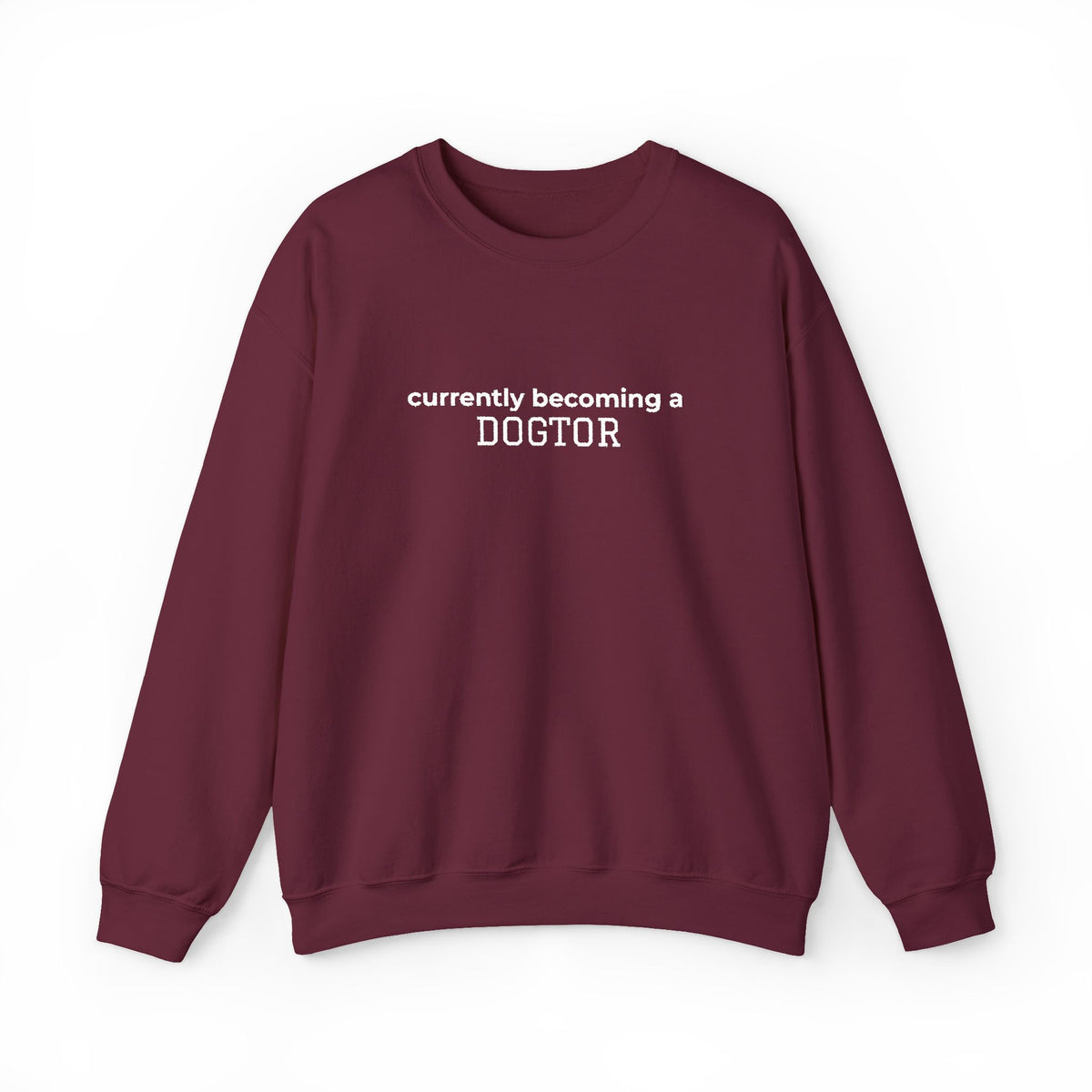 Currently Becoming a DOGTOR -Embroidery Sweatshirt