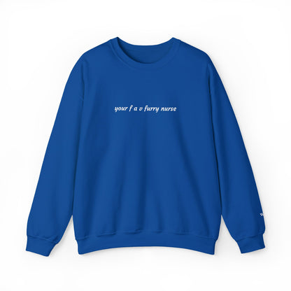 Your Fav Furry Nurse - Embroidery Crewneck Sweatshirt