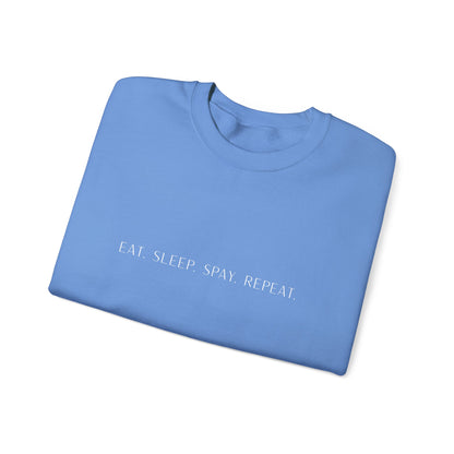 Eat.Sleep.Spay.Repeat -Embroidery Sweatshirt