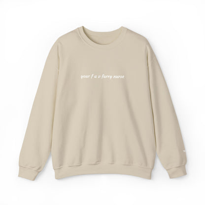 Your Fav Furry Nurse - Embroidery Crewneck Sweatshirt
