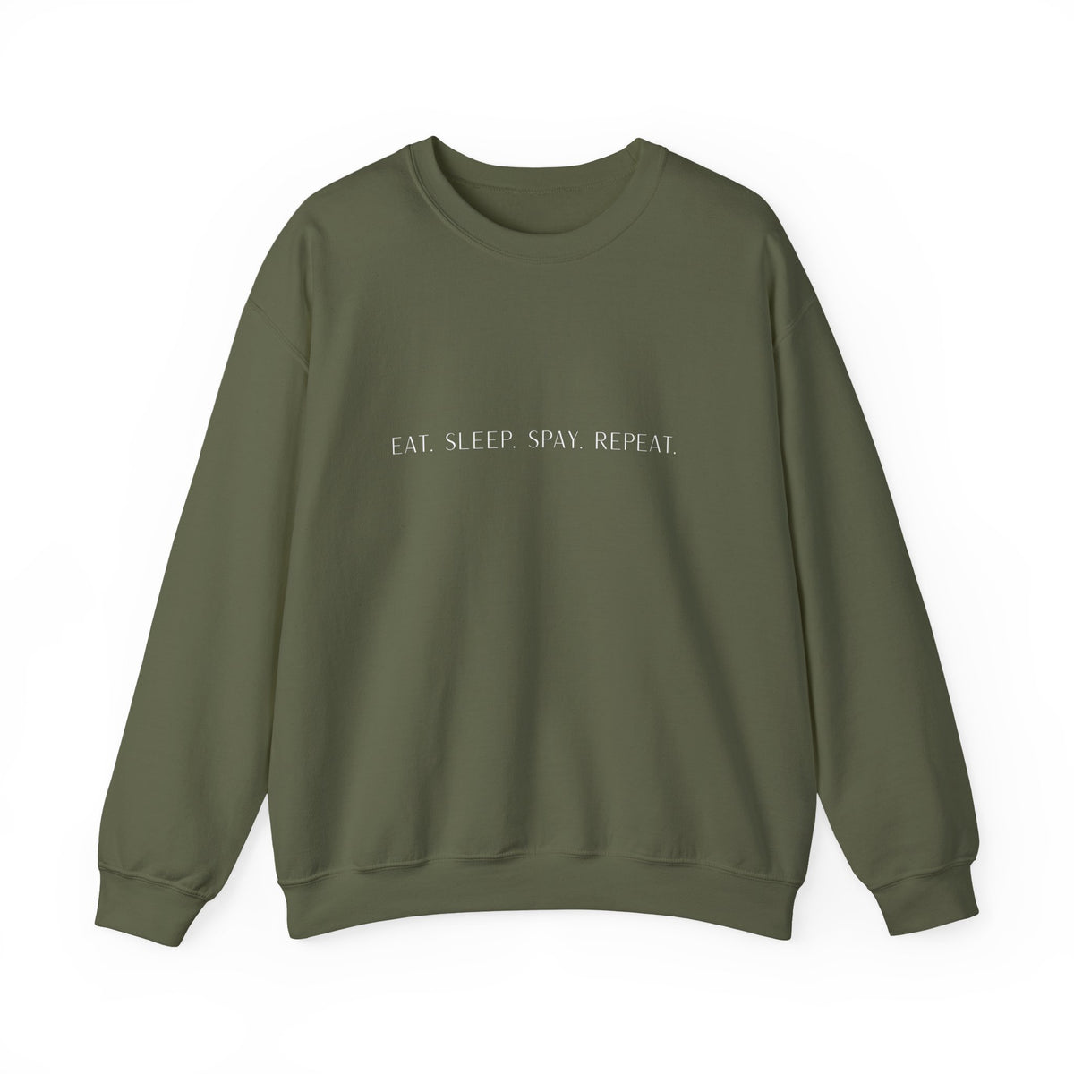 Eat.Sleep.Spay.Repeat -Embroidery Sweatshirt