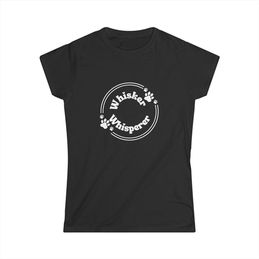 Whisker Whisperer Women's Softstyle Tee - Perfect Gift for Cat Lovers