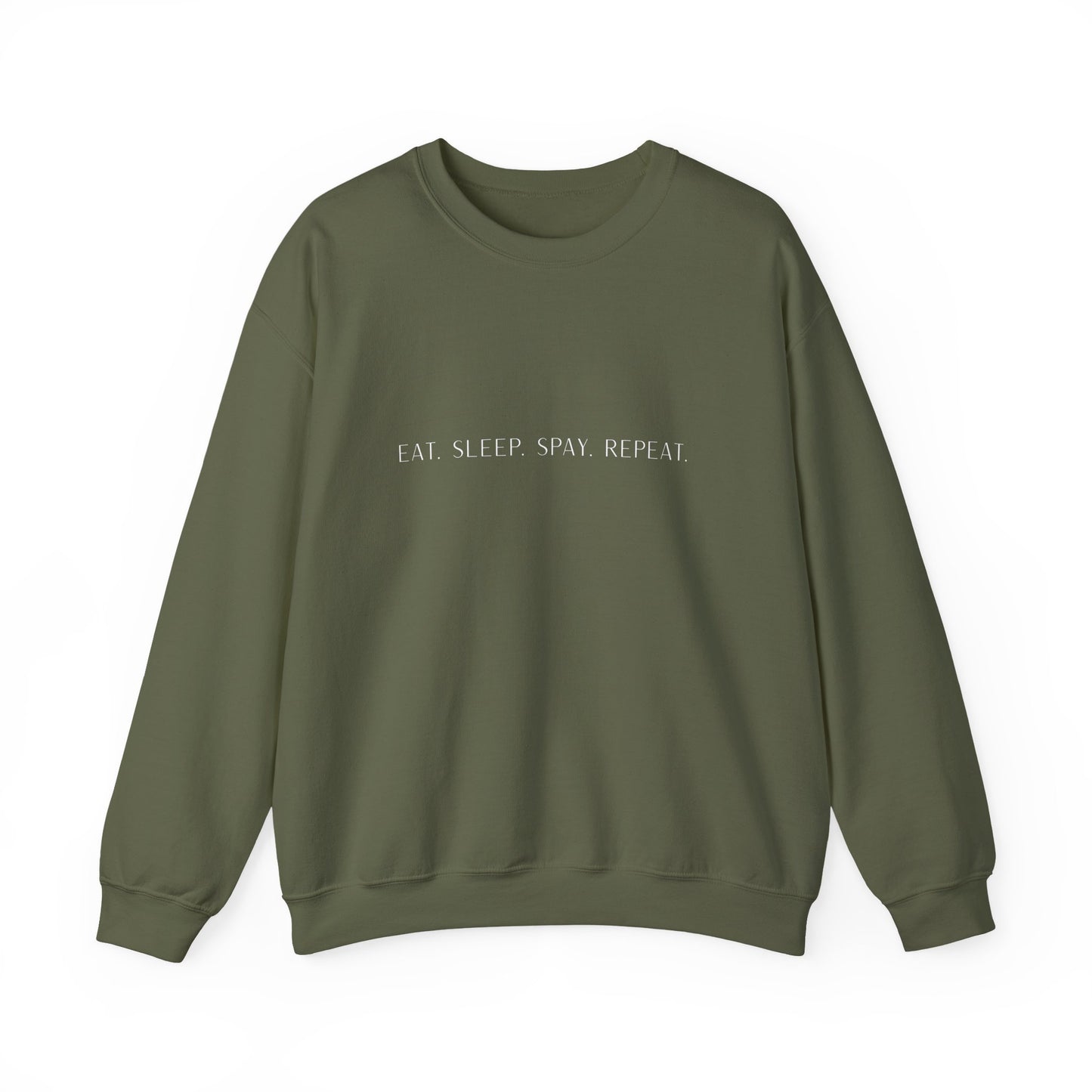 Eat.Sleep.Spay.Repeat -Embroidery Sweatshirt