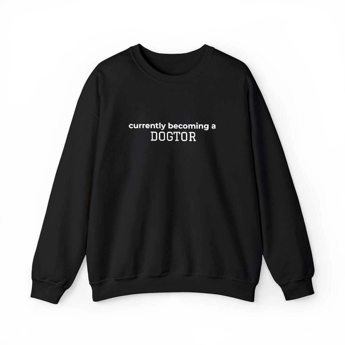 Currently Becoming a DOGTOR -Embroidery Sweatshirt