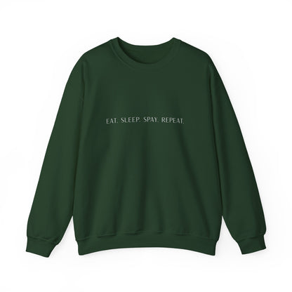 Eat.Sleep.Spay.Repeat -Embroidery Sweatshirt